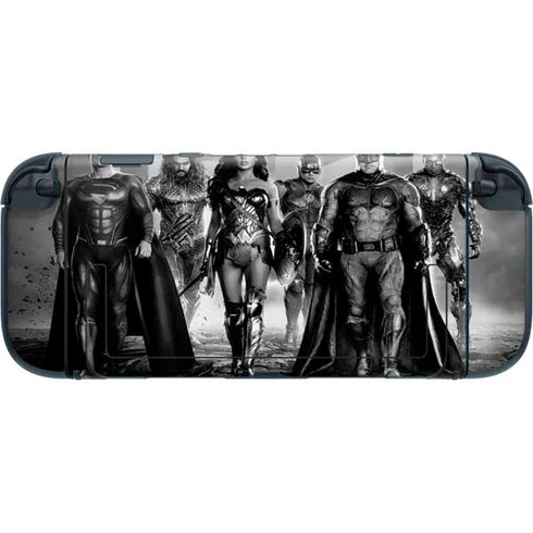 The Justice League (2017) Justice League Black and White Nintendo Switch 2 (2025) with Joy-Con Skin